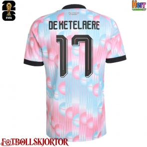Belgien Charles De Ketelaere #17 Bortatröja VM 2026 Kortärmad